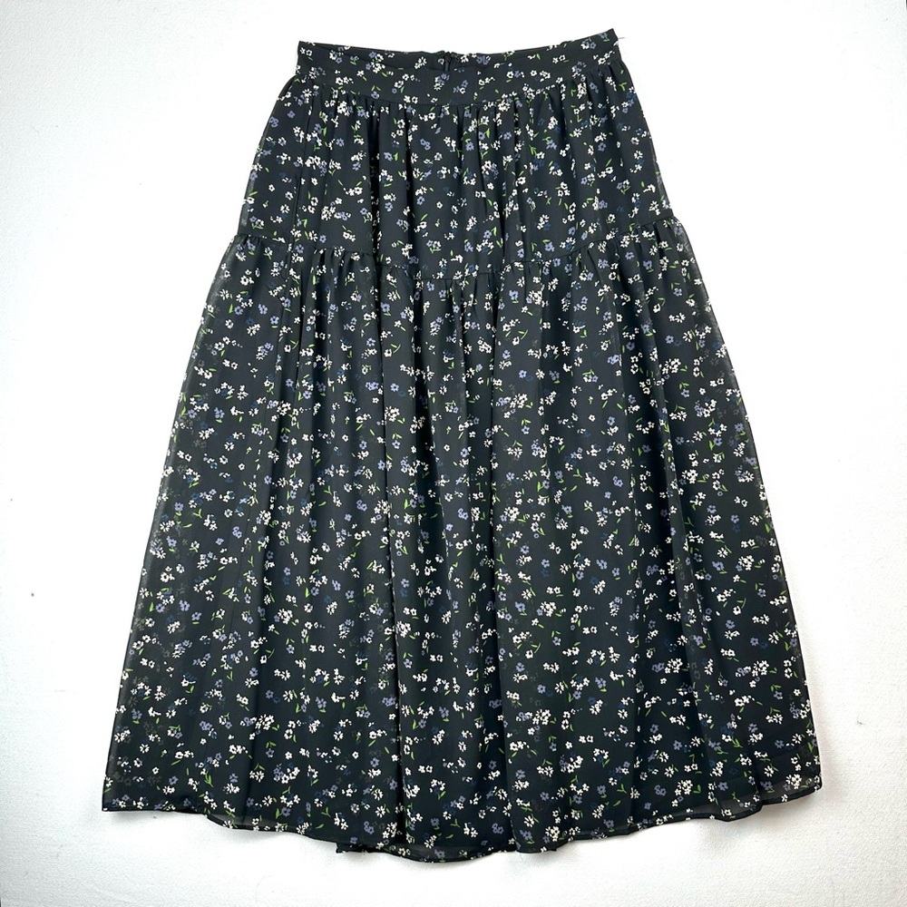 1.State Floral Midi Skirt‎ Office NWT Cottagecore Office